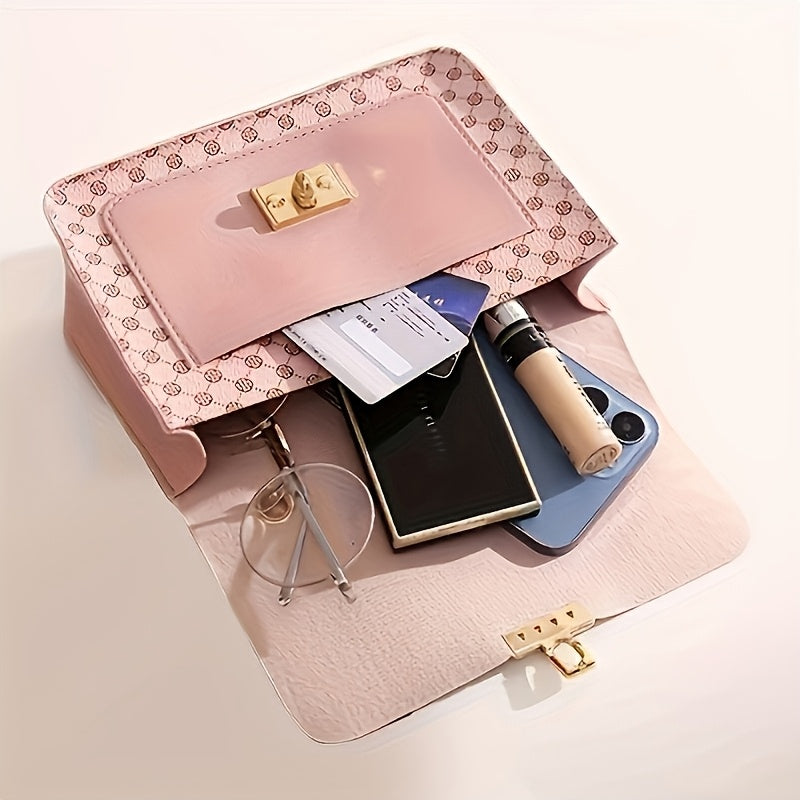 Luxurious Faux Fur Tote Bag for Women - Pastel Pink with Floral Pattern, Lightweight and Stylish Crossbody Purse, Ideal Gift for Spring and Summer, Casual Phone Holder|Faux Fur Tote|Durable Handle, Tote Bag