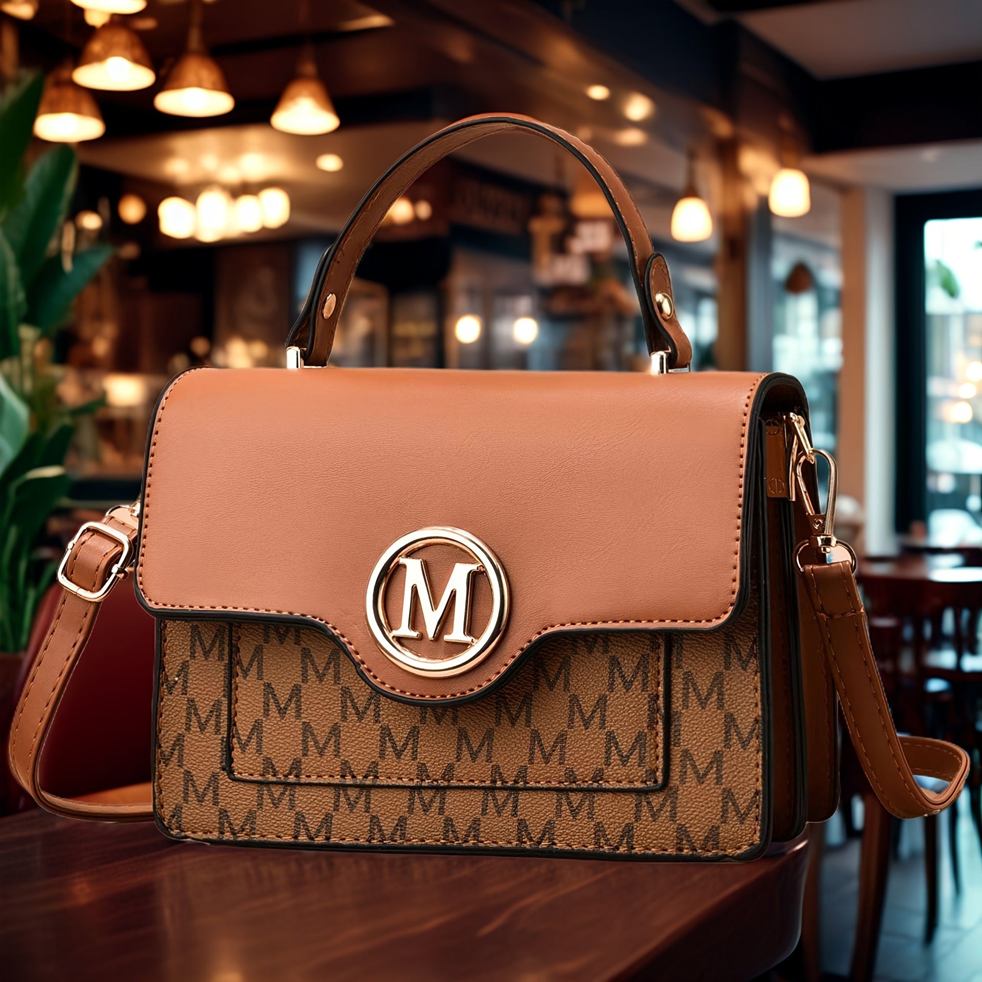 1pc Multifunctional Fashionable Luxury Women'S Crossbody Bag with Removable Shoulder Strap, Luxurious Faux Leather Crossbody Bag - Designer Classic Square Handbag, Magnetic Closure, Suitable for Work and Daily Use - Available
